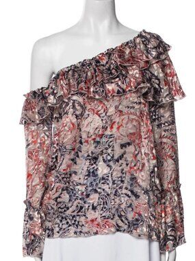 Iro Floral Print One-Shoulder Blouse - XS